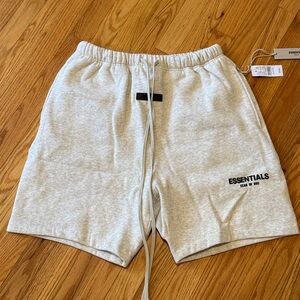 Fear of God ESSENTIALS Light Oatmeal Shorts | NWT